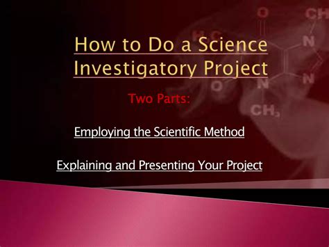 parts of science investigatory project|How to Do a Science Investigatory Project: 12 Steps .